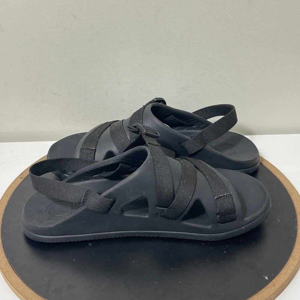 Chaco Chillos Sport Sandals Men Size 12 Adjustable Strap Black Outdoor Slide